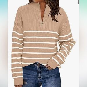 Striped Pullover Sweater Size L